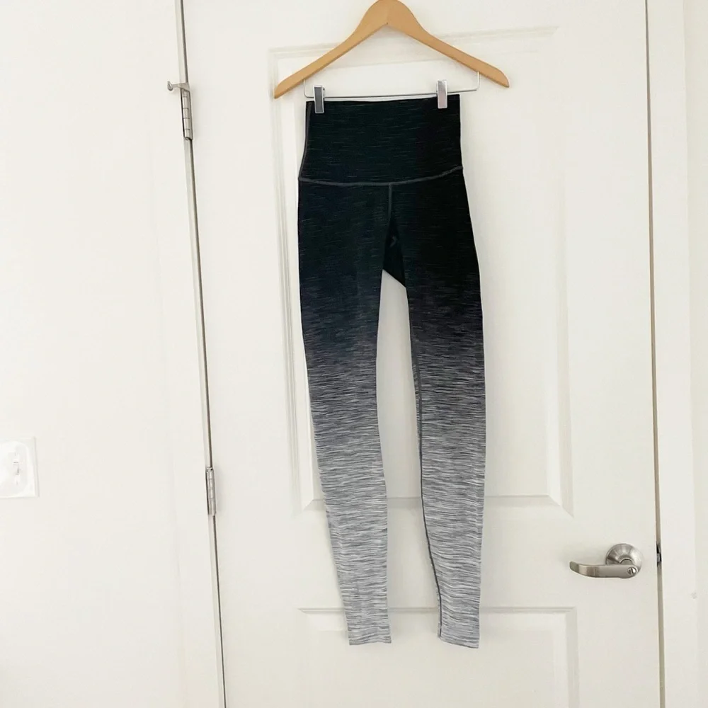 Lululemon Wunder Under Hi-Rise Ombre Space Dye Black Deep Coal - Picture 7 of 12